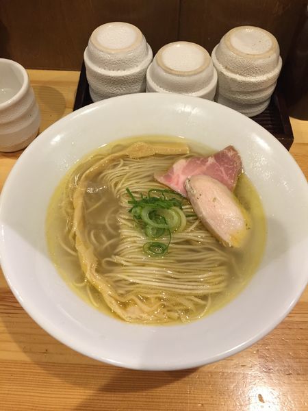 「塩そば」@自家製麺 竜葵の写真
