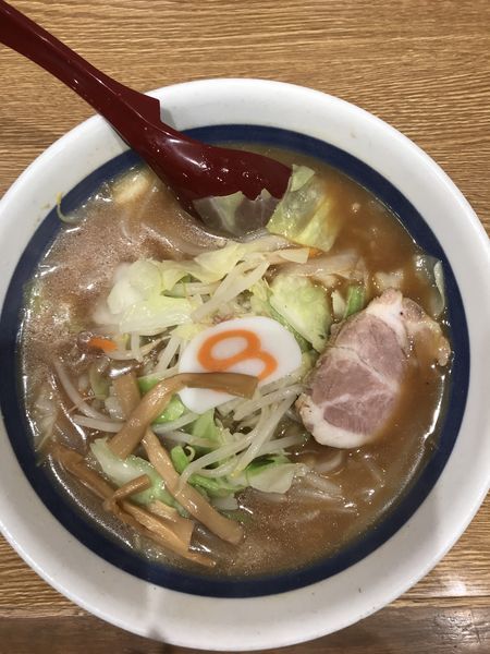 「野菜らーめん（味噌）」@8番ラーメン 福井駅店の写真