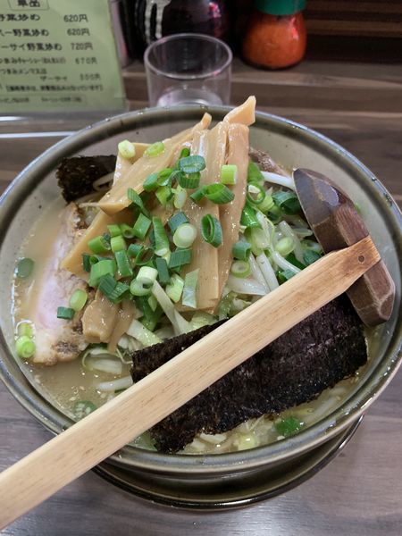 「野菜ラーメン味濃いめ」@長洲屋の写真