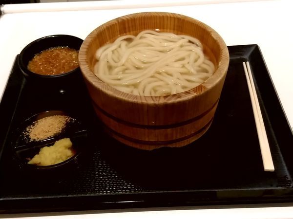 「釜揚げうどん(並盛)290円→140円」@丸亀製麺 イーサイト高崎店の写真