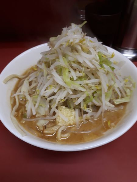 「少なめ(味うすめ、ニンニク少なめ)650円」@ラーメン二郎 ひばりヶ丘駅前店の写真