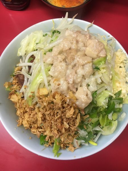 「小ラーメン  ねぎ汁なし  ヤサイちょいマシ➕ニンニク多め」@ラーメン二郎 中山駅前店の写真