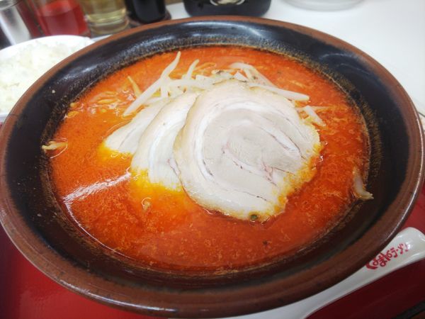 「大辛味噌ラーメン790円＋チャーシュー３枚210円」@くるまやラーメン 飯能南町店の写真