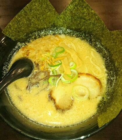 「醤油とんこつ+海苔」@我流らぁめん 風神の写真