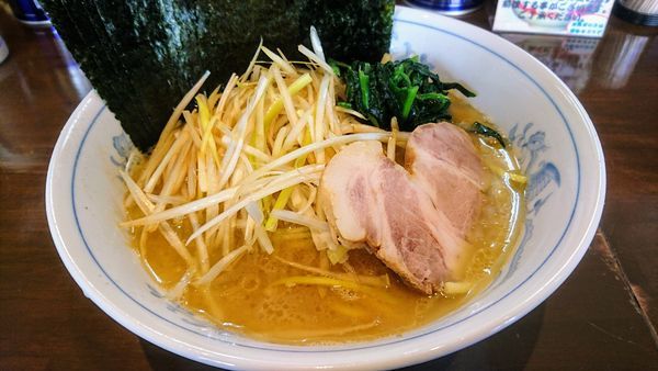 「ネギラーメン(麺硬め･味濃いめ)+海苔」@横浜家系ラーメン 中島家の写真