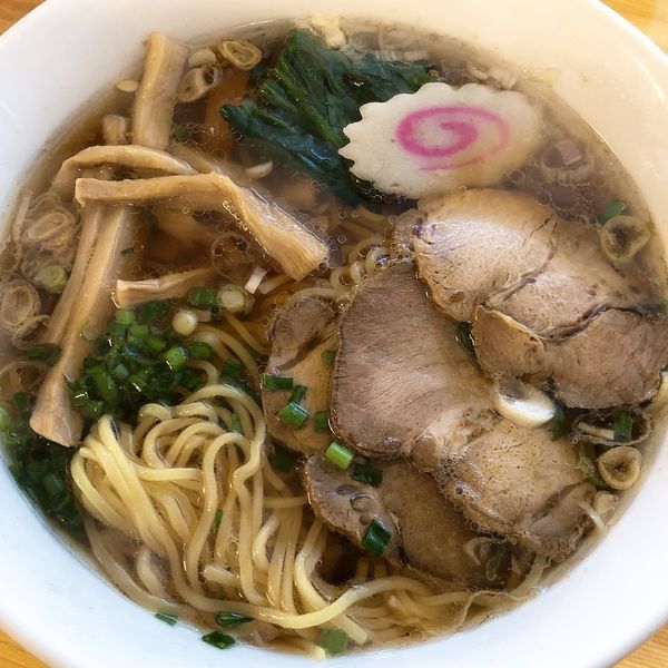 「ラーメン＋餃子３個」@ラーメン・餃子 敏亭の写真