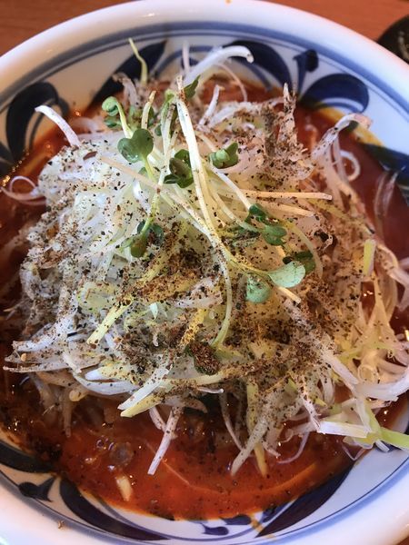 「満開辛味噌麺 辛味10倍 痺れ2倍」@みそらーめん 満開屋 芝東店の写真