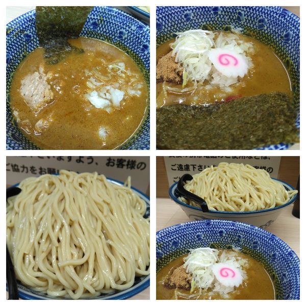 「カレーつけ麺特盛（つけ汁お替りはスパイシー）」@狼煙 大宮店の写真