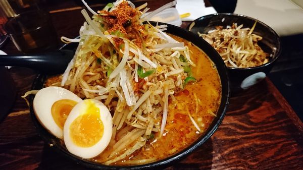 「辛味噌タンメン+大盛り+味玉+Bセット」@北のらーめん 美空の写真