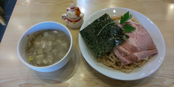「プレミアム煮干つけそば」@寿製麺よしかわ 坂戸店の写真