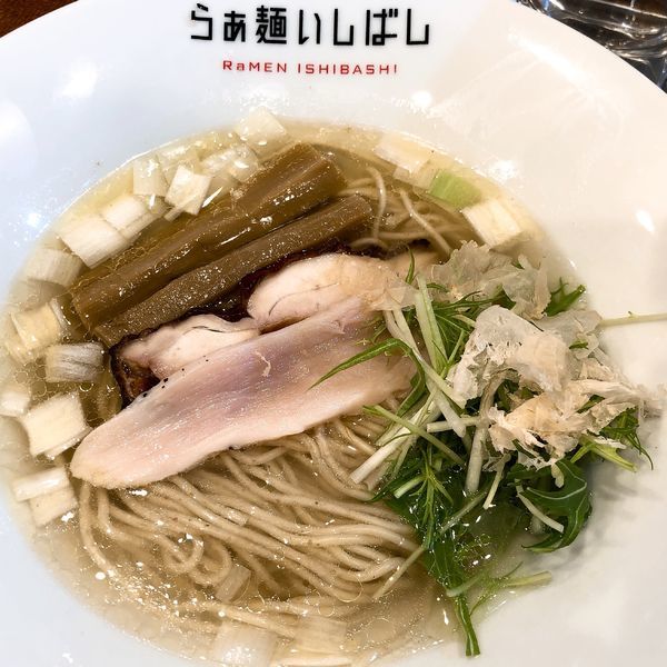 「塩らぁ麺＋生ビール」@らぁ麺 いしばしの写真