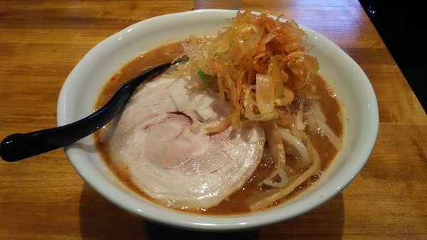 「[限定]辛いラーメン」@らーめん 蓮の写真