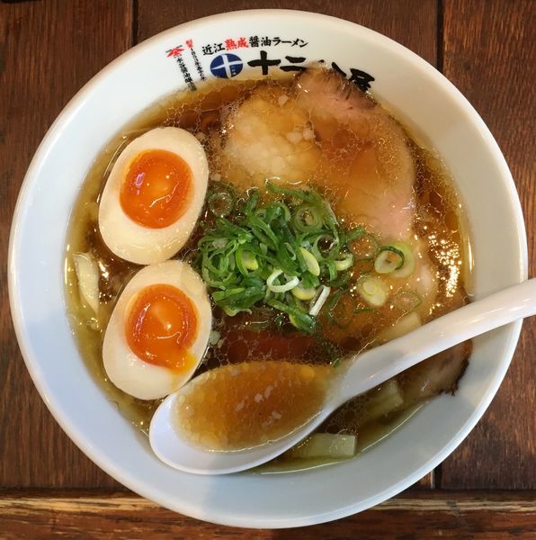 「味玉十二分屋そば」@近江熟成醤油 十二分屋 早稲田店の写真