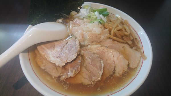 「チャーシュー麺 小、身入り、固め」@手打ち中華そば 酒田の写真