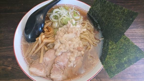 「ラーメン 小、身入り、固め」@手打ち中華そば 酒田 平間店の写真