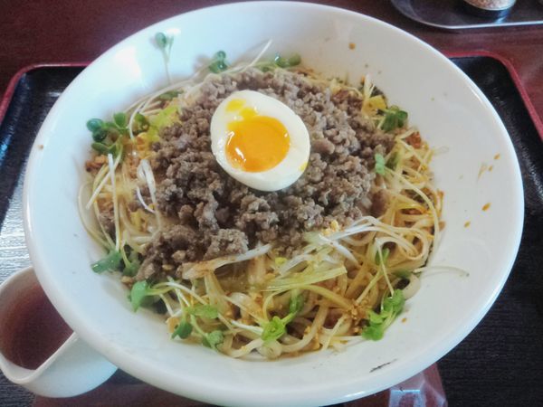 「汁なし黒ごま担々麺（温） ￥800」@和風らーめん 凪の写真