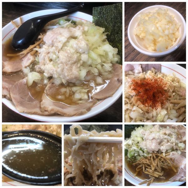 「チャーシュー麺身入り880円 ニンニク30円 タマネギ80円」@手打ち中華そば 酒田 平間店の写真