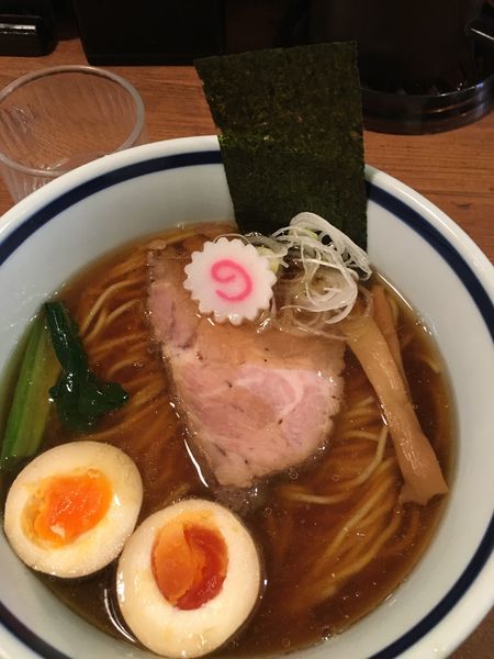 「中華そば 細麺 味玉つき」@中華そば 志の田の写真