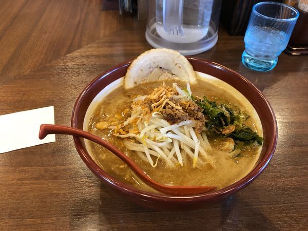 「伊勢味噌ラーメン 760円 炙りチャーシュー 130円」@蔵出し味噌 麺場 壱歩 武蔵村山店の写真