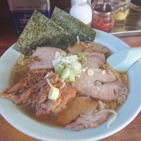 「チャーシューラーメン+ナンコツ」@ラーメンショップ 大神保店の写真