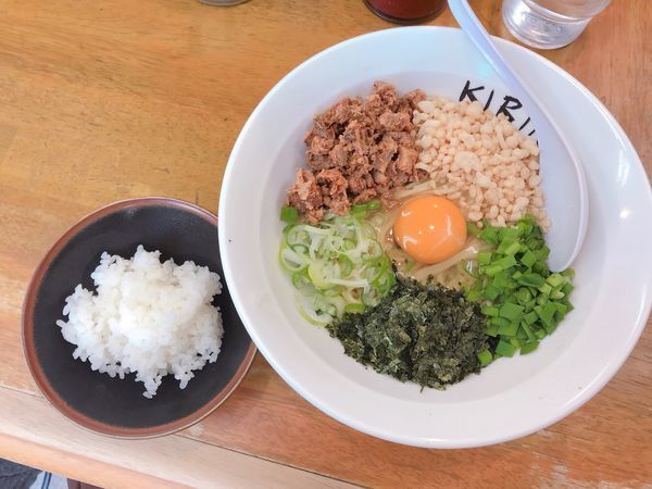 「まぜそば 小ライス付き （770円）」@らーめん 㐂輪の写真