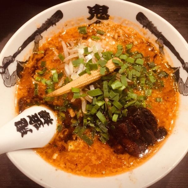 「カラシビ味噌らー麺 半麺 880」@カラシビ味噌らー麺 鬼金棒の写真