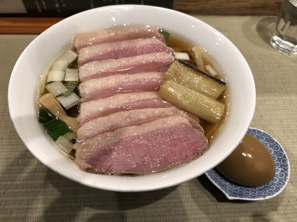 「鴨コンフィ麺&煮卵」@らーめん 鴨to葱の写真
