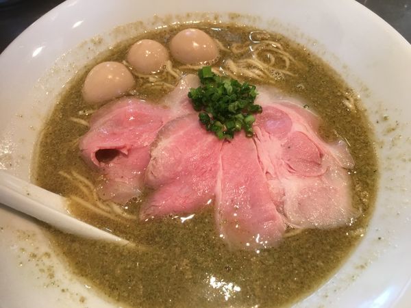 「明太大葉の煮干し蕎麦」@さんじの写真