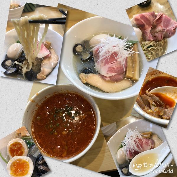 「【紅白らーつけ合戦】赤組トマト🍅白組シジミ1000円」@寿製麺よしかわ 坂戸店の写真