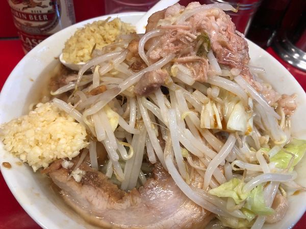 「ラーメン少なめ＋しょうが」@ラーメン二郎 西台駅前店の写真