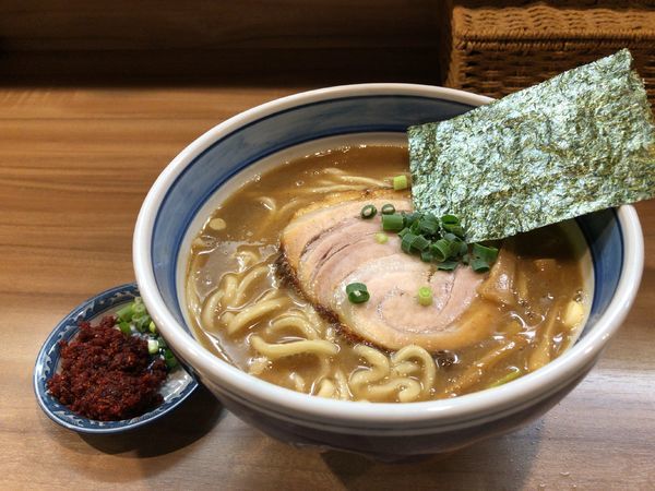 「濃厚和風エビ辛し中華そば 800円」@中華そば・つけそば 浜屋 我孫子店の写真