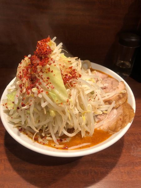 「味噌ラーメン（野菜増し増し、脂増し、唐辛子少し）」@麺屋 づかちゃんの写真