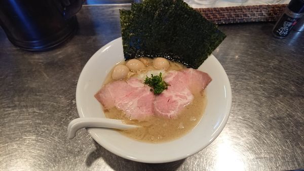 「濃厚モロ帆立蕎麦さんじ玉SP(バターカレーチーズ)」@さんじの写真