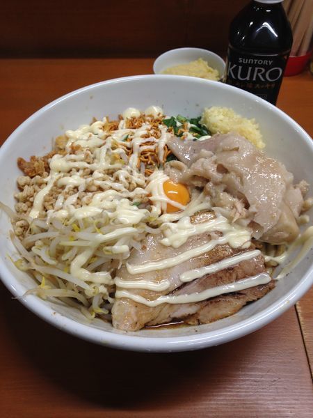 「まぜそば880円 生姜50円」@ラーメン ジライヤの写真