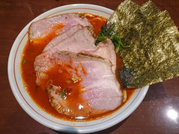 「からしめん＋肉増し(もも肉)」@らーめん飛粋の写真