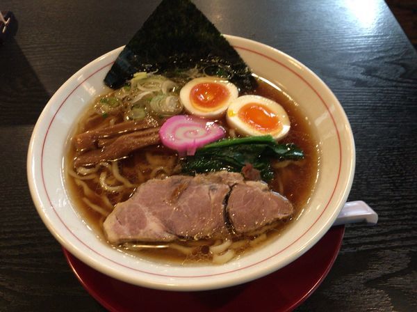 「中華そば(醤油)麺硬め」@まるふじ食堂の写真