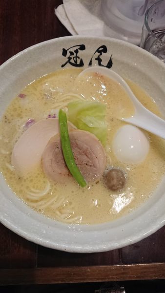 「鶏白湯ラーメン」@らぁめん冠尾 恵比寿西店の写真