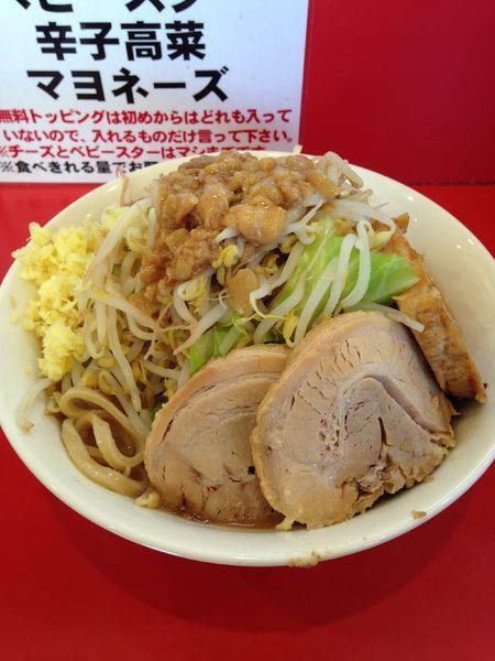 「ラーメン 750円 豚マシ2枚 240円」@豚ゆうの写真