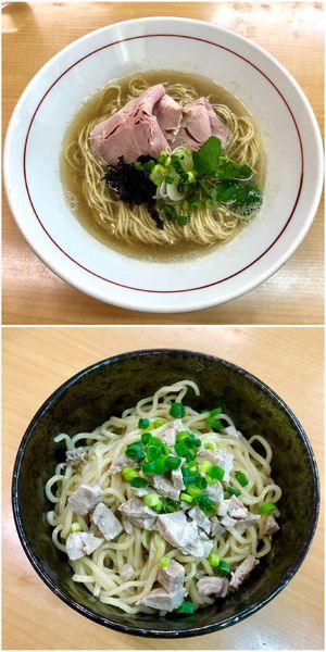 「プレミアム煮干しそば＋冷やしぶっかけ麺」@㐂九家の写真