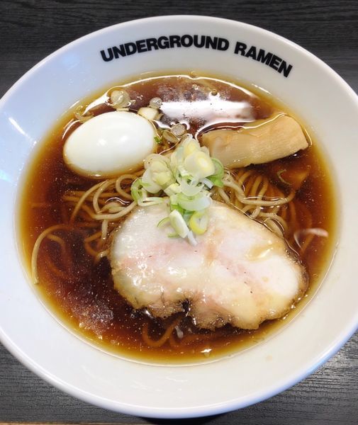 「味玉中華そば」@UNDERGROUND RAMEN 川越仲町の写真
