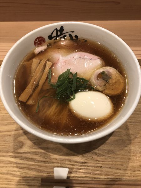 「中華蕎麦＋卵」@中華蕎麦 時雨の写真