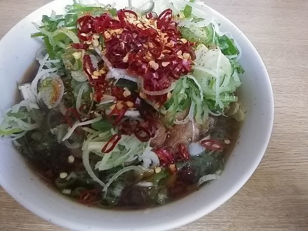 「ジャンボゲソそば」@一由そば 日暮里店の写真