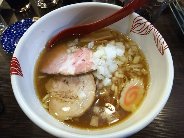 「【限定】あじ煮干の鶏白湯　コース料金（5000円）内」@麺処 あす花の写真