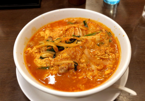 「チゲ味噌ラーメン(610円)」@日高屋 京成立石店の写真