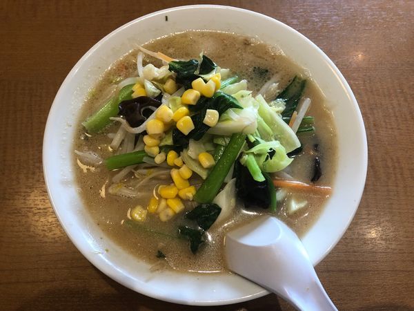 「青菜野菜ちゃんぽん」@丸源ラーメン 足利店の写真