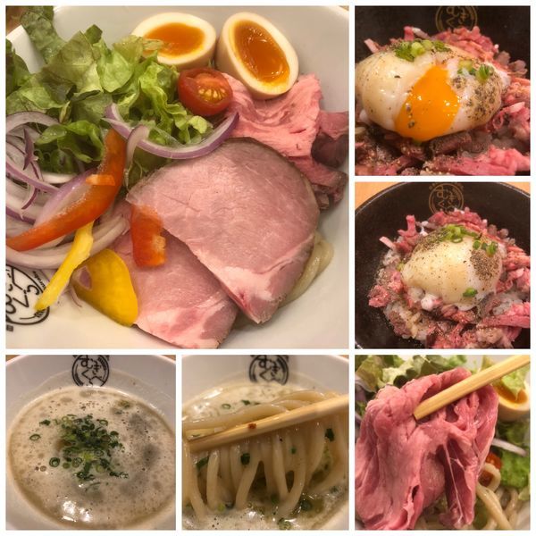 「【Handicraft Works】プレミアム鶏つけそば」@むぎくらべの写真