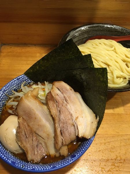 「辛 特製つけめん中盛（1130円）」@麺屋くぼたの写真