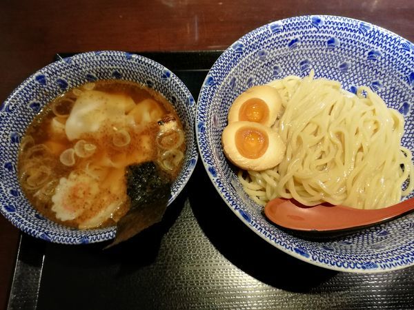 「ワンタンつけ蕎麦」@中華蕎麦 金魚の写真