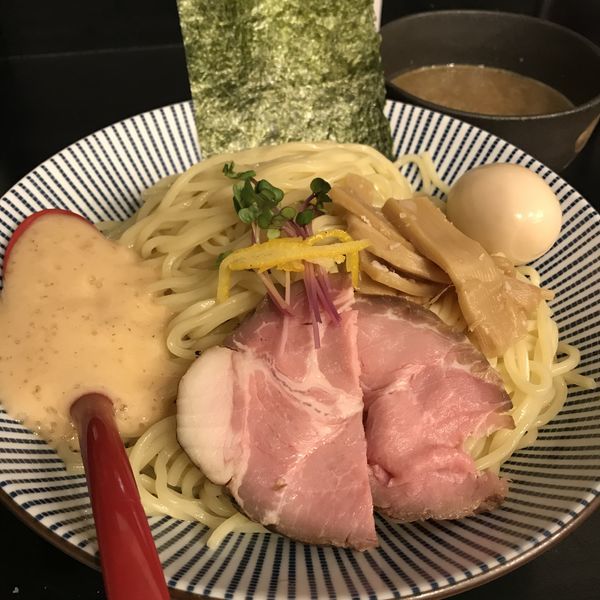 「梅と煮干つけ麺（￥850）＋味玉（サービス券）」@麺屋 ちょこざいの写真