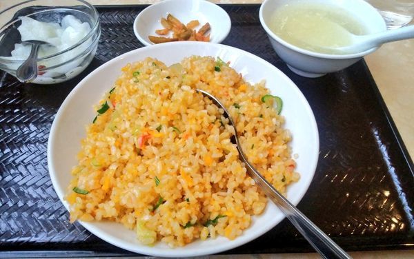 「Ｂ定食・カニ肉とレタス炒飯」@中国美食 唐苑酒楼の写真